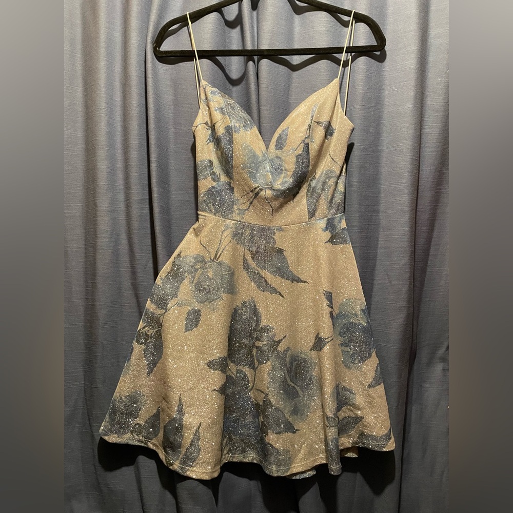 Windsor Glittering Floral Mini Dress